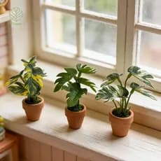 Trove Artificial Vaso Mini Taro Tartaruga Ba Planta Casa De Bonecas Decoração Realista Folha Verde Para Enfeites De Mesa
