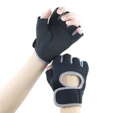 Equipamento de haltere unissex barra Horizontal Pull-Up exercício pulseira ginásio meio dedo esportes luvas de proteção