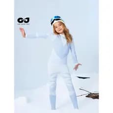 Golovejoy roupas de esqui infantis de secagem rápida, 6 a 13 anos, crianças, meninas, terno de esqui quente, roupa íntim