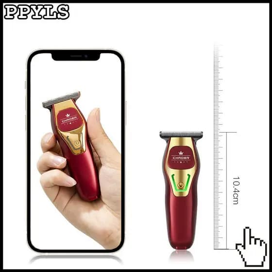Cabelo Profissional Para Salão de Barbeiro Masculino Barbeador Elétrico Aparador de Barba T de 0 MM Cortador de Sem Fio 