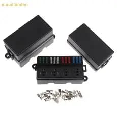 Caixa De Relé 12V Blo 8 Vias ATC/ATO Fusível Universal À Prova D'água E Kit De Para Carro Tru