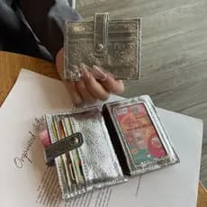 Titular do cartão de alta qualidade feminino leve requintado high-end simples carteira integrada Anti-desmagnetização ca