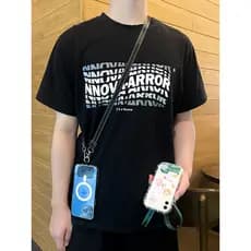 Cordão para celular pendurado no pescoço, corpo cruzado, pode voltar, capa para celular, corrente de corda, ferramenta ú