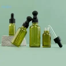 Frasco Conta-Gotas De Vidro Transparente Raio 5ml 100ml Para Uso Em Laboratório De Reagente De Perfume Cosmético Novo