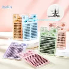 Raio Cílios Fofos Tira De Volume 3D Naturais Finos Leves Reutilizáveis Para Rotina De Beleza Diária Novo
