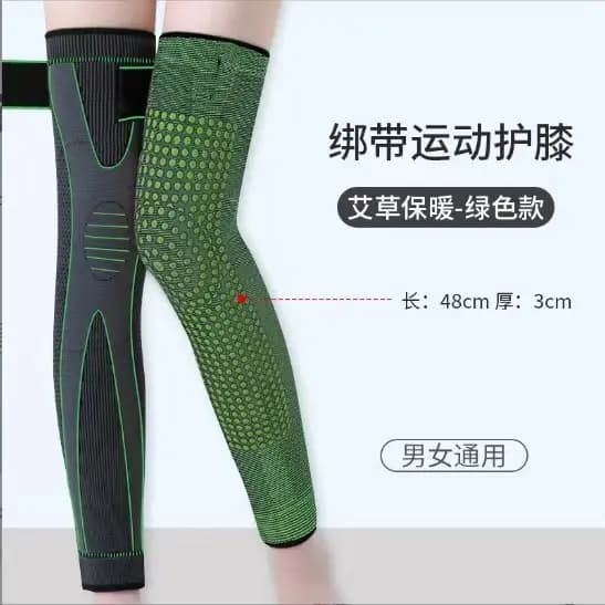 Joelheiras estendidas com cadarço, joelheiras quentes, esportes, jogos, corrida, equipamento de proteção, perna fria ant