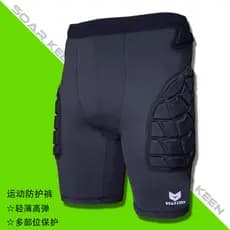 Soarkeen Shorts esportivos resistentes a choques, antidesgaste, goleiro de futebol, roupas resistentes a choques, esqui
