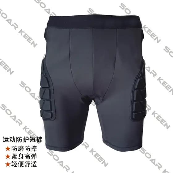 SK futebol goleiro Anti-desgaste resistente a choques pá Shorts calças de cinco pontos skate Rugby esponja equitação