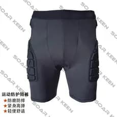 SK futebol goleiro Anti-desgaste resistente a choques pá Shorts calças de cinco pontos skate Rugby esponja equitação