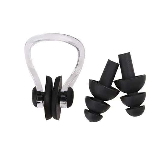 Copozz copozz natação nariz clipe fones de ouvido conjunto Silicone profissional Anti-asfixia água proteção ouvido adult