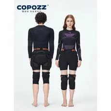 COPOZZ equipamento de proteção para esqui, conjunto de joelheiras para quadril, uso interno, folheado, patinação, resist