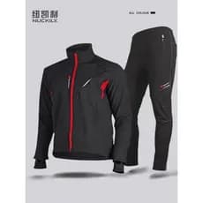 Bicicleta inverno camisa de ciclismo terno de lã masculino à prova de vento forro de lã quente estrada Mountain Bike top