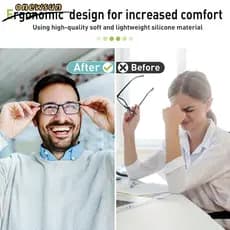 5 Pares De Almofadas De Nariz Antiderrapantes Para Óculos , Adesivas De Silicone Macio Armação De Plástico , De Sol (/Br
