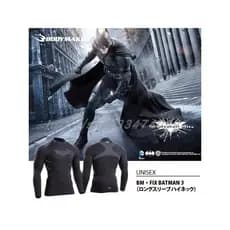 BODYMAKER esportes roupas de Fitness masculino morcego manga comprida terno de manga curta de secagem rápida apertado Pe