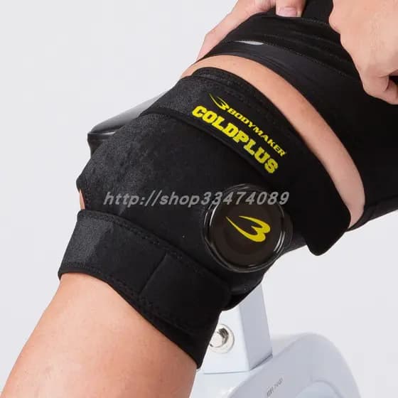 Japonês único joelho compressa fria cordão joelheira pacote de gelo esportes Fitness joelho entorse inchaço dor cinta de