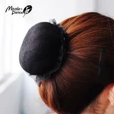 Pequena jasmim cabeça elástica net dança cabeça dedicada rede de cabelo conveniente rápido crianças podem usar