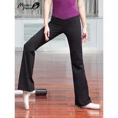 Pequena jasmim calças de dança calças compridas mulheres calças largas calças de prática adulto roupas de prática calças