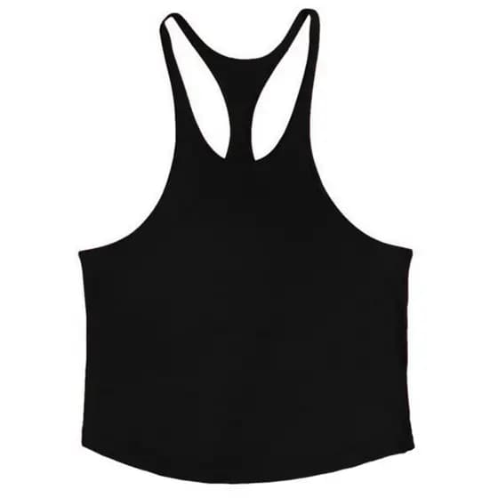 Fitness em forma de I impresso colete masculino esportes roupas de fitness simples solto elasticidade mostrar músculos t