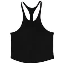 Fitness em forma de I impresso colete masculino esportes roupas de fitness simples solto elasticidade mostrar músculos t