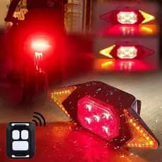 SHBR Luz Traseira Da Bicicleta Com Sinais De Volta Controle Remoto Sem Fio Led USB Recarregável Aviso Segurança Luzes Ci
