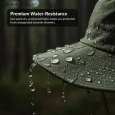 SHBR Verão Proteção Solar À Prova D'água Chapéu De Pescador Buet Camping Caminhadas Montanhismo Boné Bolsa De Armazename