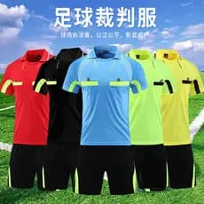 Camisa de árbitro de futebol terno manga curta adulto das mulheres dos homens equipamentos de competição profissional co
