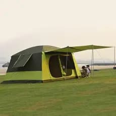 Tenda grande de dois quartos One Hall 5-8 pessoas 10 pessoas 12 protetor solar à prova de chuva com tudo incluído à prov