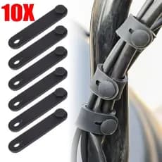Pistão 10 Pçs Quadro De Borracha Da Motocicleta Fixação Cabo Cablagem Alimentação Gravata Linha Embreagem Freio Elástico