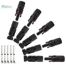 Pistão 5 Pares/10 Conectores Fotovoltaicos IP67 Conector De Painel Solar À Prova D'água Macho E Fêmea 1000V 1500V Para U