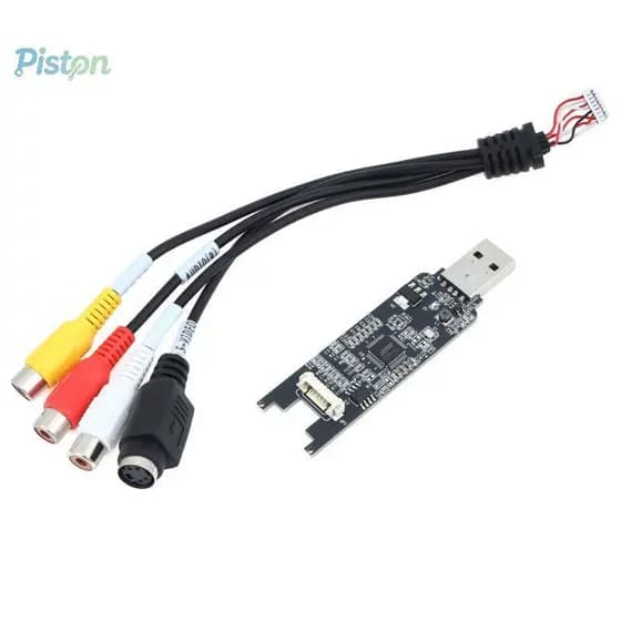 Pistão MS2107 Portátil AV Para USB Placa De Aquisição De Vídeo Baixo Consumo De Energia Retrovisor Do Carro Monitorament