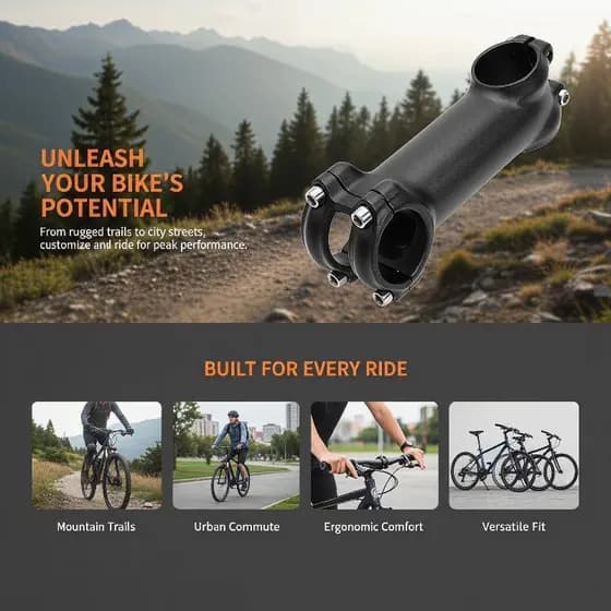 Pistão Ultraleve Haste De Bicicleta 31.8MM Alta Rigidez Antiderrapante Mountain Bike Guiador Para Aventura Off-Road Peça