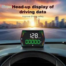 Pistão G21 HUD GPS Carro Velocímetro Digital Head-Up Display Grande Fonte Tempo Alarme De Excesso De Velocidade Para Tod