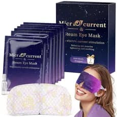 7Packs Máscara Ocular Aquecida por Microcorrente para Olhos Secos, Alívio do Estresse, Máscaras Oculares Descartáveis co