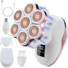 Depiladores Elétricos Femininos para Remoção de Pelos nas Pernas, Pubianos e Faciais, 2 em 1, Aparador de Biquíni para M