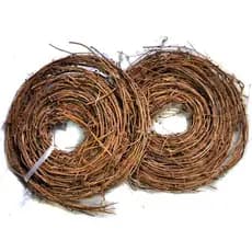Guirlandas Decorativas de Galhos de Videira Natural para Artesanato DIY, 15 Pés (Pacote com 2)
