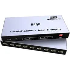 Divisor HDMI KAGO - 1 Entrada e 8 Saídas, Divisores de TV de Qualidade Premium, Alta Resolução, Suporta HDMI 2.0, HDCP 2