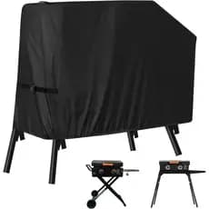 Waterproof Grill Cover for Blackstone 22 inch Griddle with Hood and Stand, BBQ Griddle Cover for Blackstone 17 and 22 in