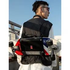 Mackar mochila saco de skate pequeno saco de placa de peixe mochila de skate elétrico duplo Rocked saco de skate