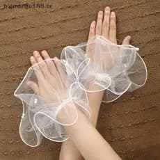 BIBR 1 Par De Manga Flare Para Manicure , Bolsa Fotos , Punhos De Tule Casamento , Decoração Portátil , Fotografia Aprim