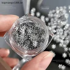 BIBR Flocos De Neve Inverno Prego Lantejoulas Espumantes Natal Decoração Da Arte Do Stier Dicas Charme Manicure Salão .