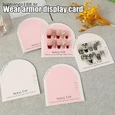 BIBR 20 Folhas De Papelão Para Pintura De Unhas , Cartões Artesanais Cartão De Exibição De Arte Em Paage Fotos .
