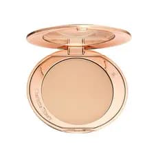 Pó Fixador Airbrush Flawless Finish da Charlotte Tilbury - Pó Compacto para Maquiagem Facial que Minimiza o Brilho com A