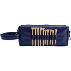 Bolsa para Bolas de Golfe, Bolsa com Zíper para Acessórios de Golfe, Bolsa Porta-Acessórios de Golfe, Bolsa para Tees de