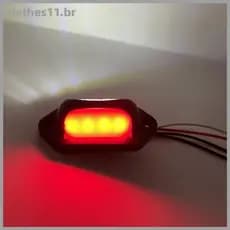 CLOT 12V 24V LED Luz De Placa Cromada Para Motocicleta RV Caminhão Trailer Caravana BR