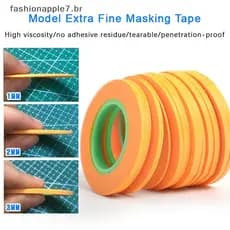 Fita Ultra Colorida De Revestimento De Pulverização Modelo Fash , Ampla De Cobertura De 1 Mm/2/3 , 18 M