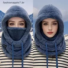 FASHI Thermal Windproof-Máscara De Lã Para Esqui De Inverno E Motocicleta