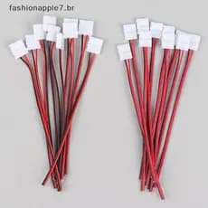 FASHI 10 Pcs 2 Pinos De Alimentação 8mm 10mm LED Tiras Luzes Conector Clipe De Emenda Para SMD