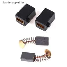 FASHI 1 Par De Escova De Carbono Com Suporte Para Peças Sobressalentes De Broca De Impacto TSB1300/5500