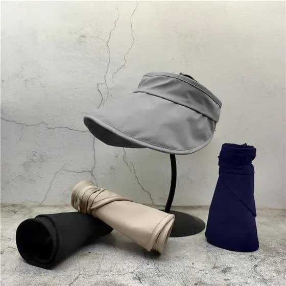 Chapéu de pico vazio chapéu superior verão esportes feminino grande circunferência da cabeça chapéu de sol Anti-ultravio