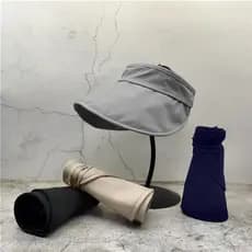 Chapéu de pico vazio chapéu superior verão esportes feminino grande circunferência da cabeça chapéu de sol Anti-ultravio